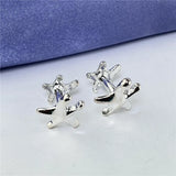 925 Silver Starfish Cufflinks Buttons Jewelry