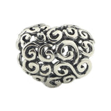 925 Silver Curly Heart Beads Chain Fits European Troll Bracelet