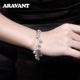 925 Silver Bell Charm Bracelet For Women