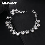 925 Silver Bell Charm Bracelet For Women