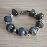 925 Silver Buddha Beaded Charms for European Bracelet Jewelry