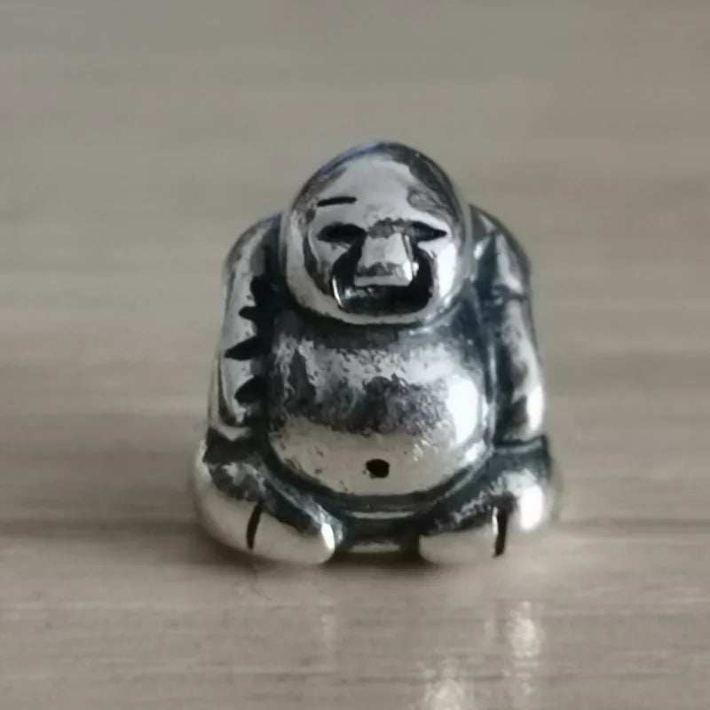 925 Silver Buddha Beaded Charms for European Bracelet Jewelry