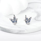 925 Silver Unicorn Stud Earrings For Women