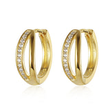 925 Silver Cz Small Hoop Earrings for Women Girl Birthday
