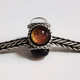 925 Silver Four Sides Bo Glass Bead Charms for European Bracelet