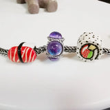 925 Silver Four Sides Bo Glass Bead Charms for European Bracelet