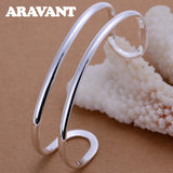 925 Silver Double Line Open Bracelet for Women