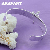 925 Silver Dragonfly Cuff Bracelet for Women