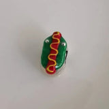 925 Silver Hot Dog Bracelet String Beads