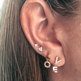 925 Silver LOVE Zircon Earrings for Women