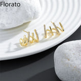 925 SilverZircon Stud Earrings for Women