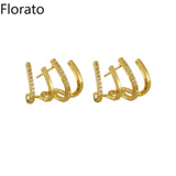 925 SilverZircon Stud Earrings for Women