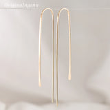 925 Silver Drop Earrings Handmade Wrap Oorbellen