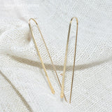 925 Silver Drop Earrings Handmade Wrap Oorbellen