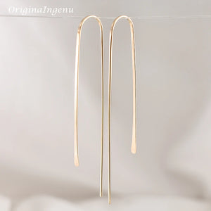 925 Silver Hammered Vintage Earrings Minimalist Brincos Boho Oorbellen