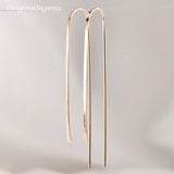 925 Silver Hammered Vintage Earrings Minimalist Brincos Boho Oorbellen