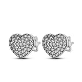 925 Silver Zircon CZ Studs Earrings Wedding Engagement Jewelry