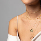 925 Silver Pendant Long Chain Zircon Necklace Minimalist Style Crystal
