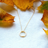 925 Silver Pendant Long Chain Zircon Necklace Minimalist Style Crystal