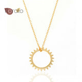 925 Silver Pendant Long Chain Zircon Necklace Minimalist Style Crystal