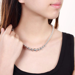 925 Silver Gorgeous Charm Chain Necklace 18 Inches Silver Jewelry