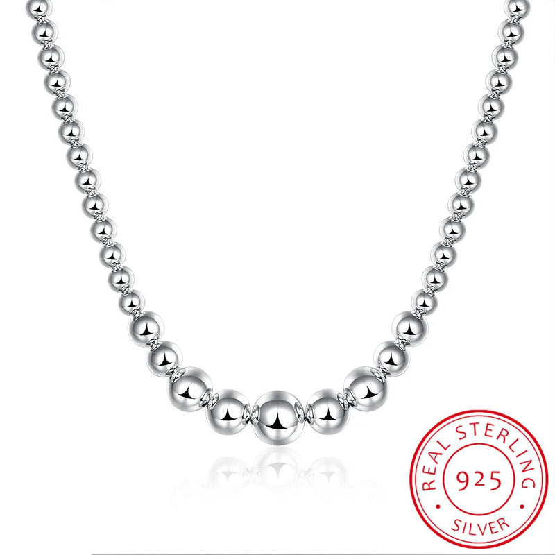 925 Silver Gorgeous Charm Chain Necklace 18 Inches Silver Jewelry