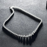 925 Silver Gorgeous Charm Chain Necklace 18 Inches Silver Jewelry
