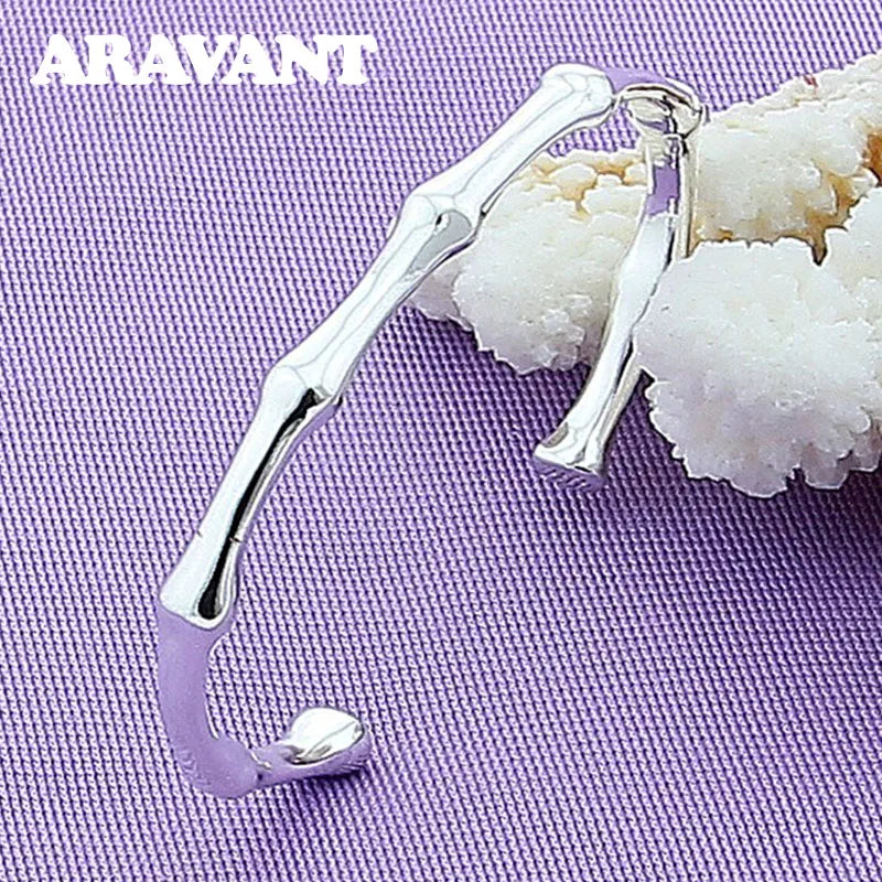 925 Silver Bamboo Bracelet for Women