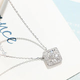 925 Silver Zircon Necklace Ladies Clavicle Chain Party Anniversary Gift