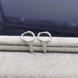925 Silver Feather Earrings for Women Unusual Wedding Stud Earrings