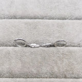 925 Silver Feather Earrings for Women Unusual Wedding Stud Earrings