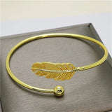 925 Silver Feather Bracelet Nostalgic Retro Party Gift