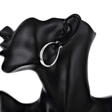 925 Silver Hoop Earrings For Women High Jewelry Gift