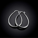 925 Silver Hoop Earrings For Women High Jewelry Gift