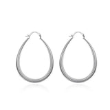 925 Silver Hoop Earrings For Women High Jewelry Gift