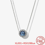 925 Silver Flamingo Zircon Pendant Necklace for Women
