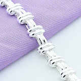 925 Silver Geometric Bracelet For Women Wedding Jewelry