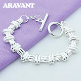 925 Silver Geometric Bracelet For Women Wedding Jewelry
