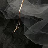 925 Silver Geometric Diamond Necklace For Women