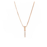 925 Silver Geometric Diamond Necklace For Women