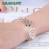 925 Silver Geometric Wave Thread Bracelet Chains For Women