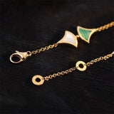 925 Silver Gilded Fritillaria Fan Bracelet - Women's European American Jewelry