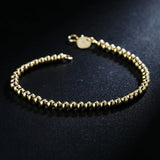 925 Silver Beads Bracelets Chain For Women