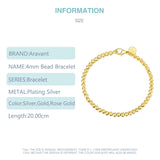 925 Silver Beads Bracelets Chain For Women