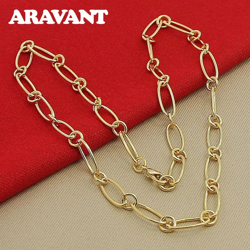 925 Silver Chains Necklaces For Women Jewelry Accessories