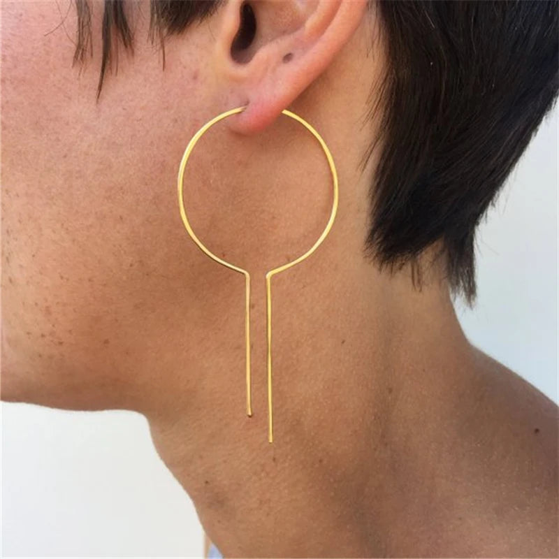 925 Silver Hoop Earrings Boho Orecchini Brincos