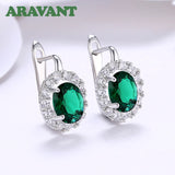 925 Silver Zircon Drop Earring Wedding Jewelry