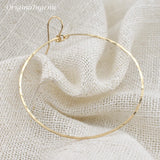 925 Silver Hammered Hoop Earrings Vintage Filled Jewelry