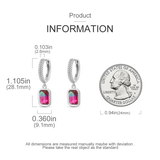 925 Silver Heart CZ Charm Pendant Double Stud Earrings