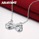 925 Silver Heart Pendant Necklaces For Women